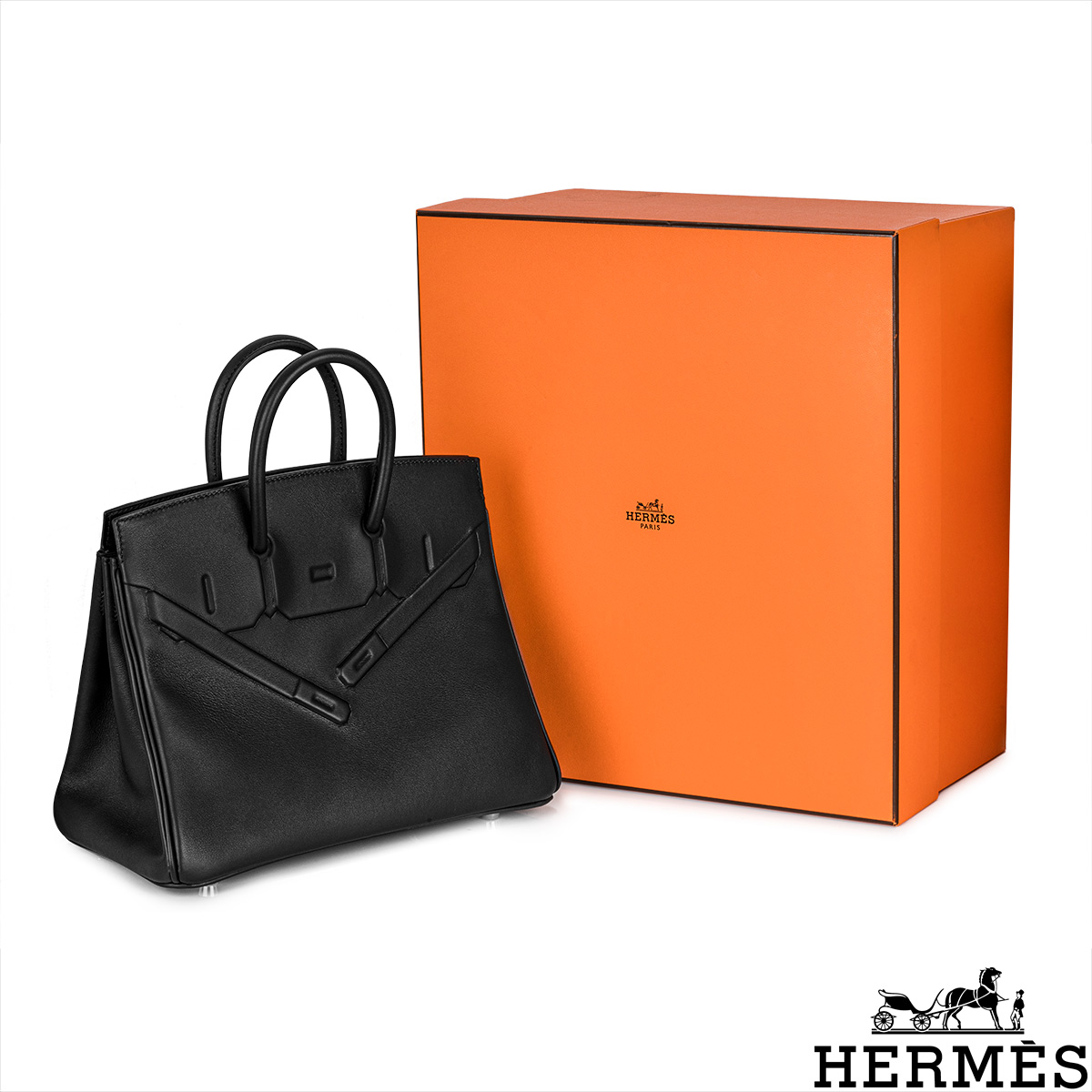 Hermes Birkin 25 Limited Edition Grizzly Gris Caillou Etoupe Swift Leather  Bag